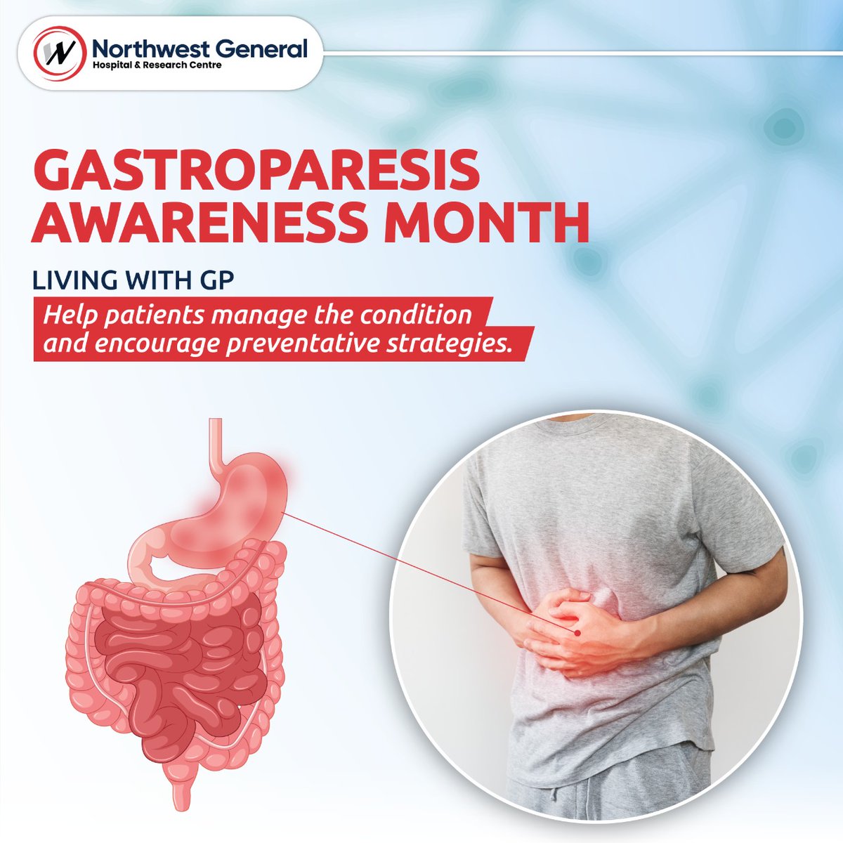 NWGHOfficial's tweet photo. The month of August is celebrated as Gastroparesis Awareness Month. This month aims to raise awareness about the chronic condition in which the stomach does not empty at an average pace, and the food is passed through the stomach slower than usual.
#NWGH #LivingWithGP https://t.co/zBVgUWLzGH