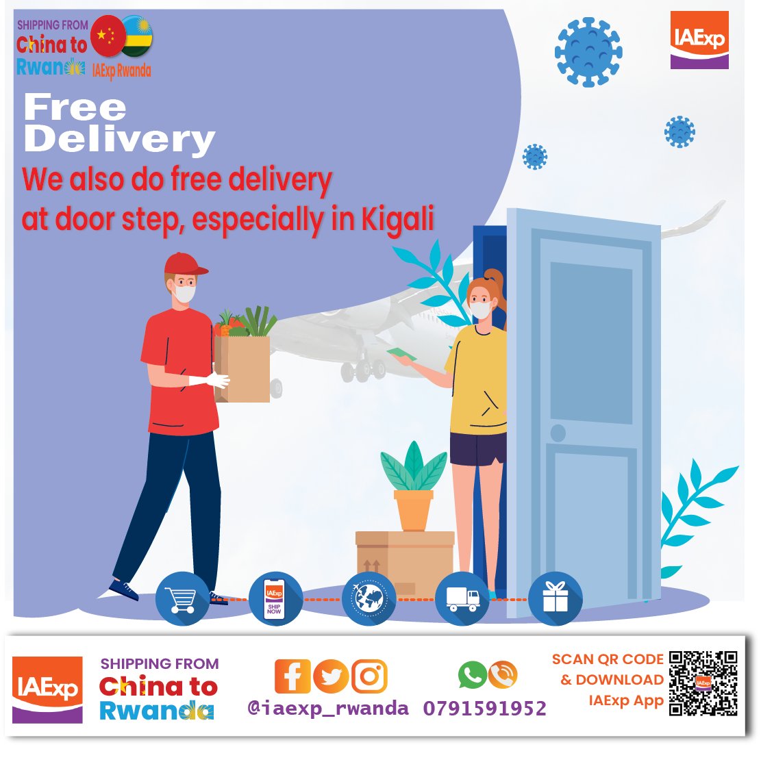 IAExpRwanda's tweet photo. We do free delivery.
shipping was made easier with #iaexprwanda 
#shipwithiaexp https://t.co/GuhfdpIXMu