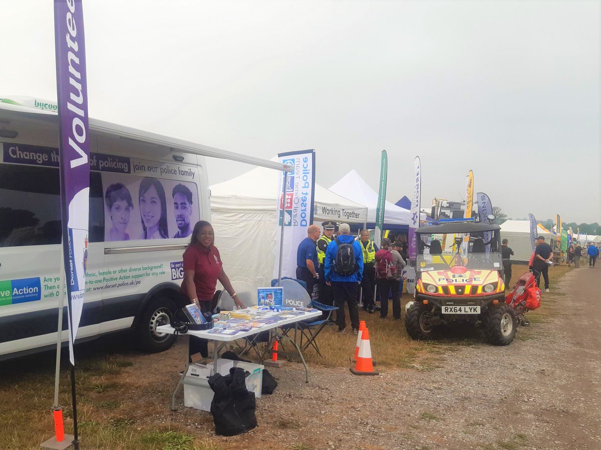 DorsetVOL's tweet photo. Join us at the Shaftesbury and Gillingham show today and learn more about volunteering for Dorset Police (Gate 1) https://t.co/0L0RNhxx9c