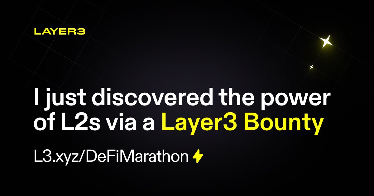 3_lowb's tweet photo. I just completed a DeFi marathon on @layer3xyz ⚡ #DeFiWizard https://t.co/VevkSulEy2