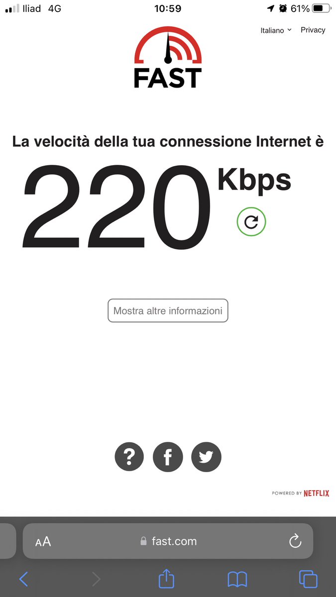 AlbyGrassi's tweet photo. Favoloso “ #4G ” di @IliadItalia 
Bello far credere all’utente che prenda bene in un posto 👍
Good job https://t.co/SUC5yhIQqf