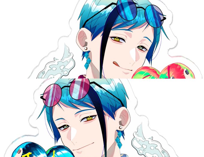 フロくんとジェくんの夏のアクキーできました 