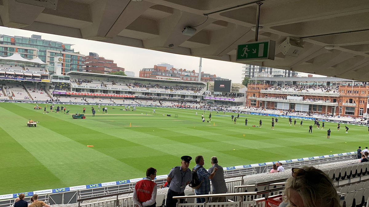 K993King's tweet photo. Praying for some good weather 🙏 but what a seat at #Lords for #EnglandvSouthAfrica https://t.co/qNGu6r0t7e