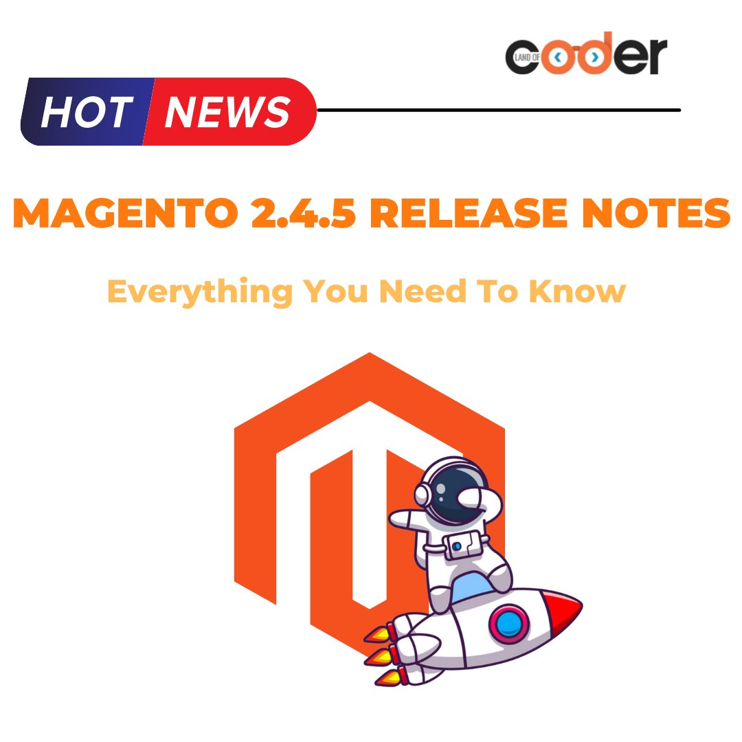 landofcoder's tweet image. MAGENTO 2.4.5 RELEASE NOTES
🔔 Highlight Features
✅ 20 security fixes
✅ Composer 2.2 supported
✅ Google Tag Manager support
✅ Compatibility with Page Builder v.1.7.2
✅ Compatibility with PWA Studio v.12.5.x
Read more- bit.ly/3Qu0AnS
#landofcoder #magentorelease