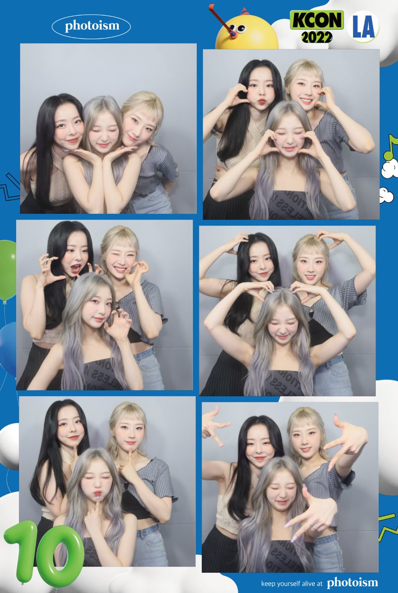 Days passed as the D-day gettin' closer! Can't wait to have our LOONACON moment once again in #KCON2022LA, Orbits while you are waiting for that day please have a look at the photobooth result of me, Vivi unnie, and <a href="/hasezul/">ˊᵕˋ</a> unnie! ♡🌼