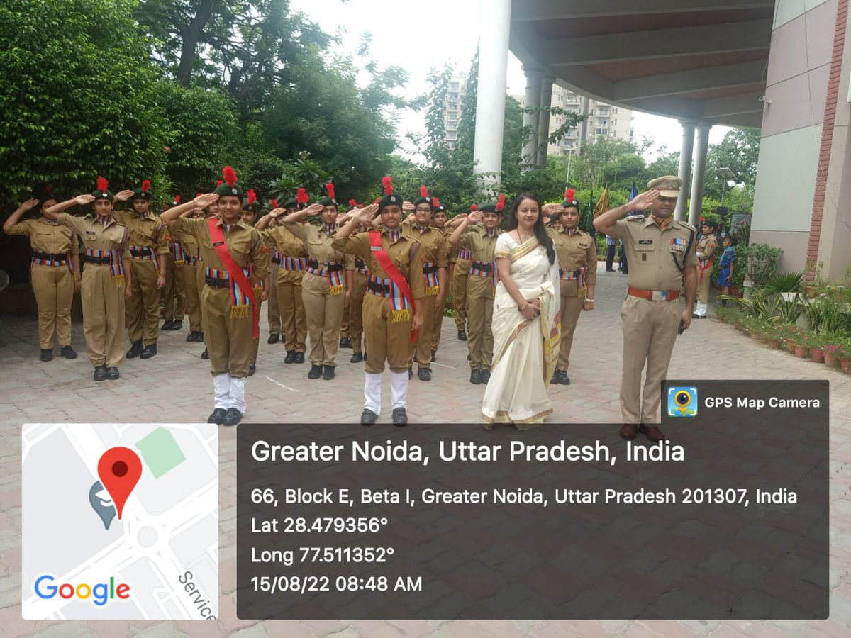 neelu197's tweet photo. #HarGharTiranga #IndependenceDay2022  NCC cadets of Ryan International school Greater Noida participated in  Independence day celebration &amp;in 'Har ghar Tiranga' Rally enthusiastically . @NCCDteUP @HQ_DG_NCC @NccNoida https://t.co/bT0PLSe89j