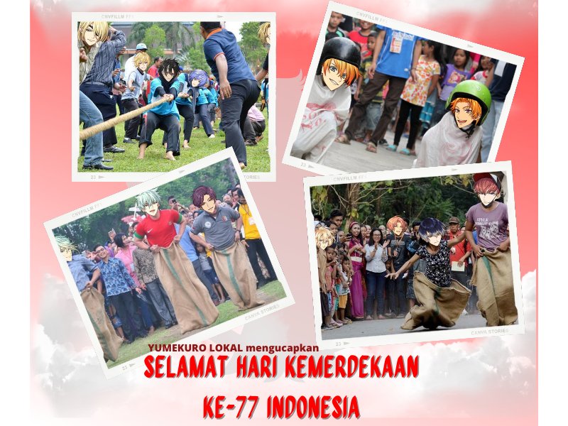 ☀️🇮🇩【 𝐌𝐄𝐈𝐒𝐓𝐄𝐑 𝟏𝟕-𝐀𝐍 】🇮🇩☀️

Selamat sore semuanya~ Ahh... Semoga tidak terlambat...! (´；ω；｀)

Emma dan keluarga besar meister tachi mengucapkan, Selamat Hari Kemerdekaan Indonesia yang ke-77! 🥳🥳

Dirgahayu Indonesia, bangkit lebih kuat ke depannya! ✨🇮🇩