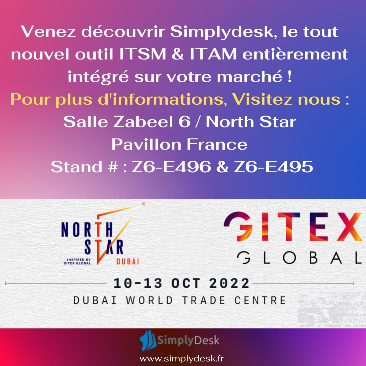 SimplyDesk's tweet photo. SimplyDesk is a simple, Complete &amp; Reliable #ITAM/#ITSM software. With the #Ticketing tool, IT asset management, network scan, helpdesk, movable asset management with Barcode and #RFID inventory modules, organizations can reduce costs and improve service quality.
@GITEX_GLOBAL https://t.co/mucSjae0YN