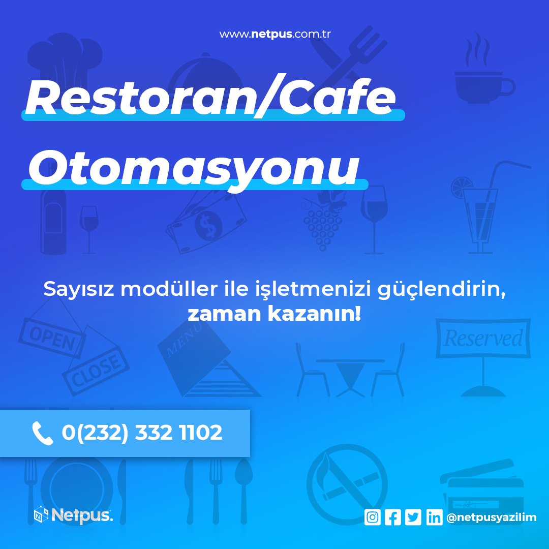 Detaylarını kendiniz belirleyeceğiniz, size özel hazırlanmış otomasyon sistemi ile tüm hareketleri tek ekrandan takip edin.

📞 0 (232) 332 1102
📧 info@netpus.com.tr
🌐 netpus.com.tr
.
.
#netpus #netpusyazılım #application #restoran #restoran #qrmenu #onlinemenu