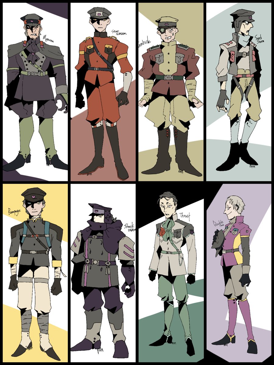 マイ伝説デ軍の擬人化
あと雰囲気の身長差差分 