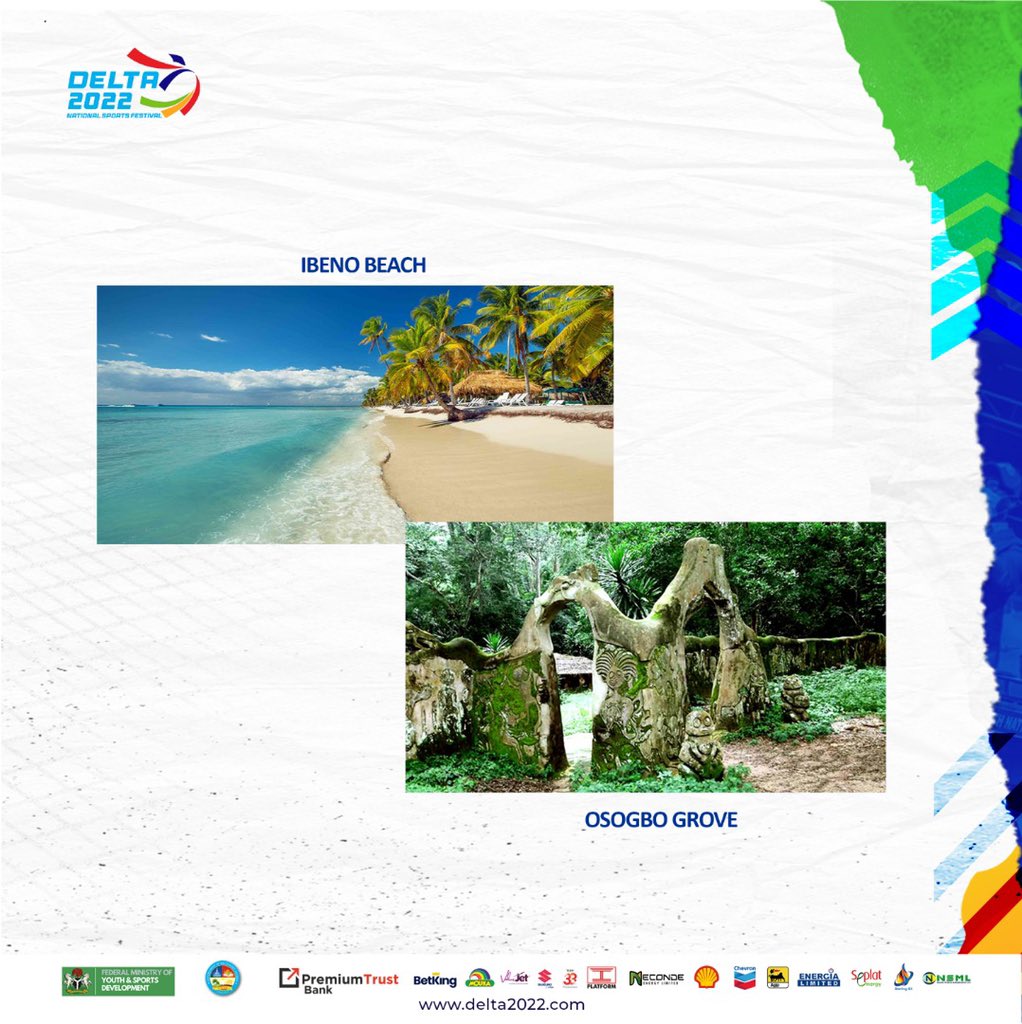 NsfDelta2022's tweet photo. From the beaches of Ibeno to the Osogbo grove, athletes will be united by a dream of victory at #Delta2022.
#NSFdelta2022 #NSF https://t.co/S1LHHHMTda