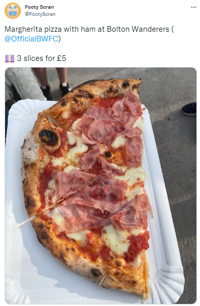 AdamGBull's tweet photo. "It's a Margherita until you add ham. That's how it works" https://t.co/r8ABpgSYpp