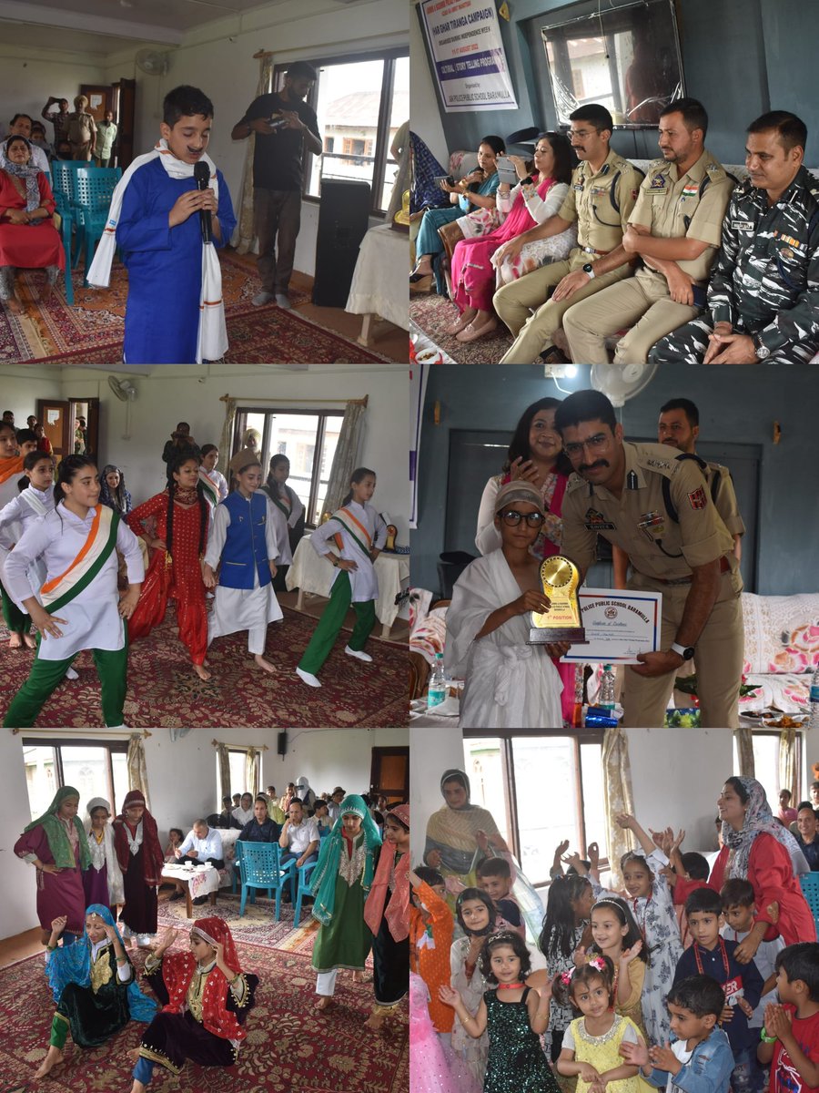 policeschoolbla's tweet photo. Today Police Public School Bla organised a cultural program on the theme " Har Ghar Tiranga " ... # AzadiKaAmritMohatsav @bhatray  @PeerzadaAijaz2 @evarayees @PeerzadaAneesa @DIGBaramulla @sujitpchauhan @SnigdhaChauhan5 https://t.co/OtcxZtkFLV