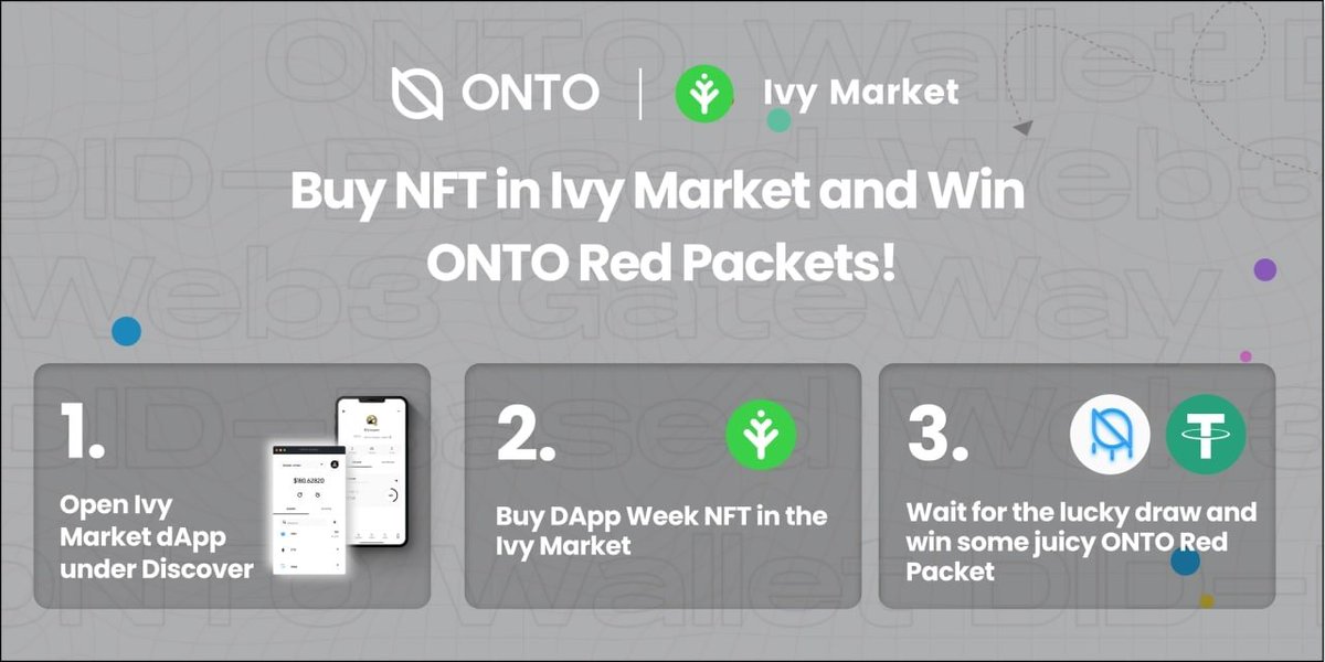 Ontology_Fr's tweet image. Préparez-vous pour le deuxième round de la #ONTODAppWeek ! 🙌

⭐️ Achetez un #NFT à @IvyMarket via #ONTO et gagnez 1,000 $ONG + 1,000 $USDT en Red Packets 🧧 ! 🤑

⏳ L'événement commence à 10h UTC aujourd'hui !

Mettez un rappel maintenant !