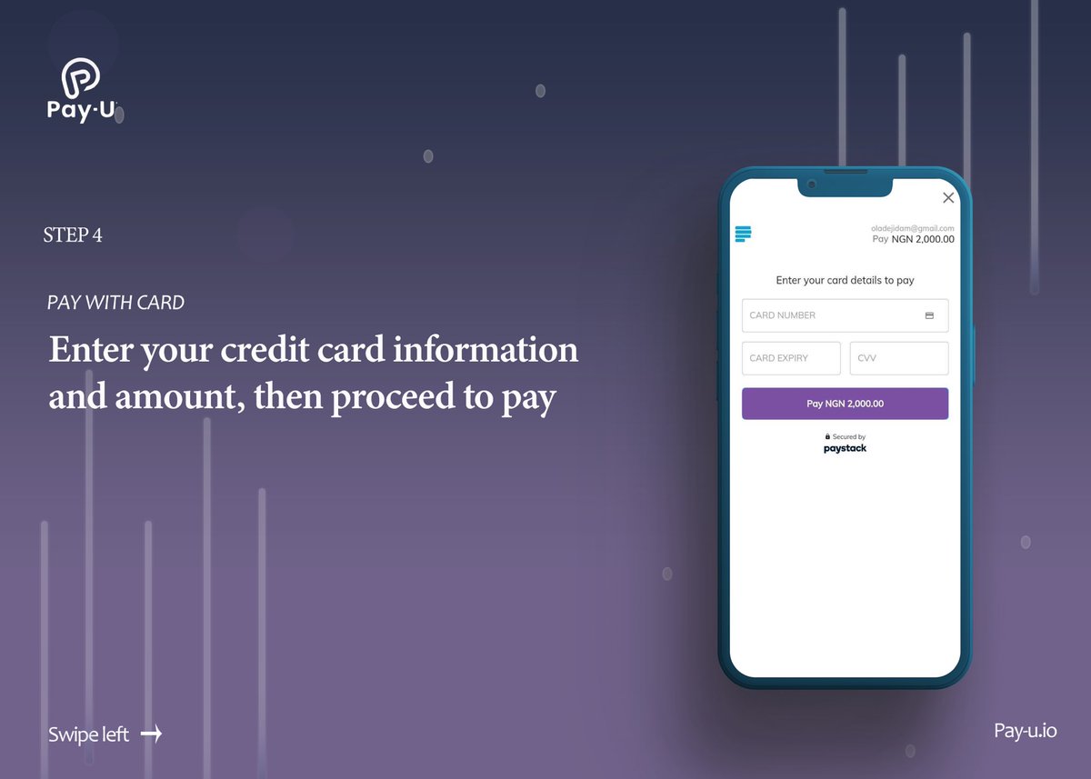 Pay_UTech's tweet photo. - For Bank transfer option, make a transfer to the account number that will be automatically generated for you.

- For card payment, enter your credit card information and amount , then proceed to pay.

#insurtech #insurance #carinsurance #appinsurance https://t.co/TUqa42vhMJ