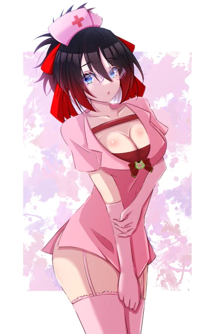 skebリクエストより、オリキャラちゃんナース服。3度目ありがとうございました 