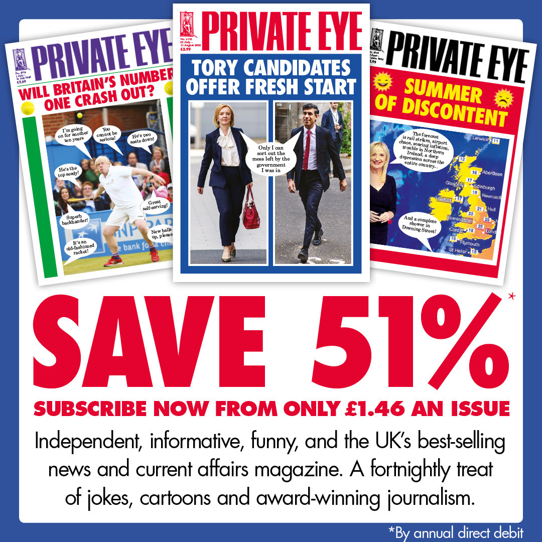 Private Eye Magazine tweet media