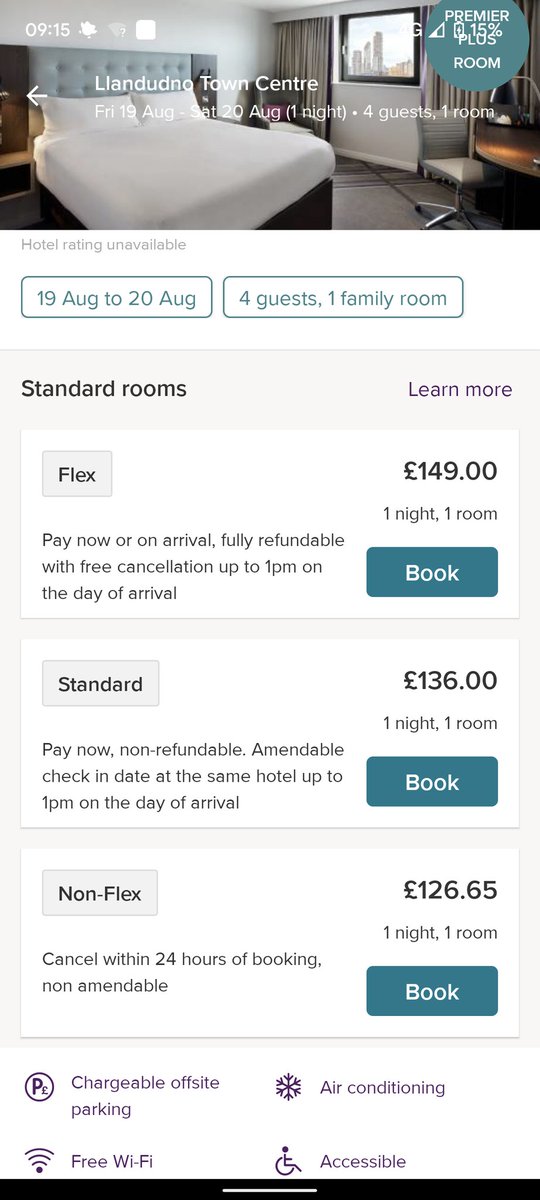 Spoonages's tweet photo. @premierinn Booked room on non flex. Made a mistake on date. Tried to cancel within 24 hrs. Reservation line and reservation refused refund as was told you can not cancel within 24 hrs. Tried sending proof. Email given not working. Please can you support https://t.co/LFfRN1Rkut