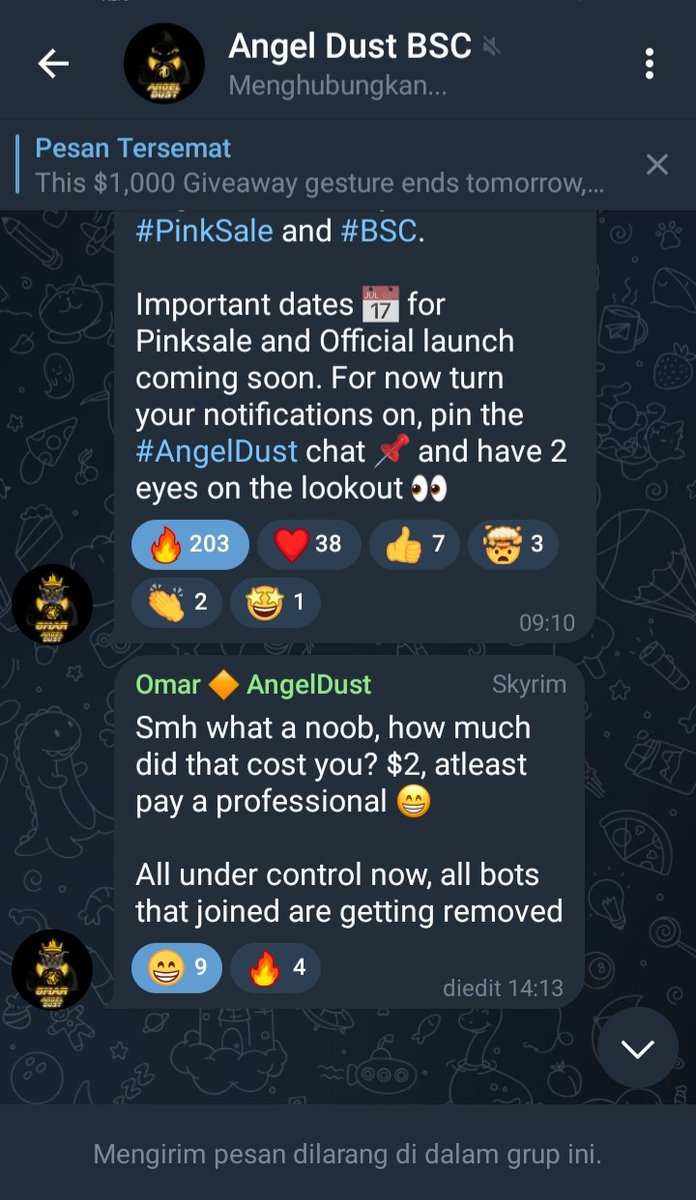 ida2186's tweet photo. @crypt_omar @AngelDustHQ @devanwonders @OfficialTravlad @pinkecosystem @RudesLounge @SolitaireRoom @BinanceAngels @binance Thank you very much for this great opportunity and a chance to win big prize. God bless you and your families as well for your generosity and kindness.
@hanggini
@slr5000LX
@AmeliaDania09
@AndryPdanya
@DevyTamala1

Wish me luck ❣️#ANGELDUST https://t.co/2THKWTi4S2
