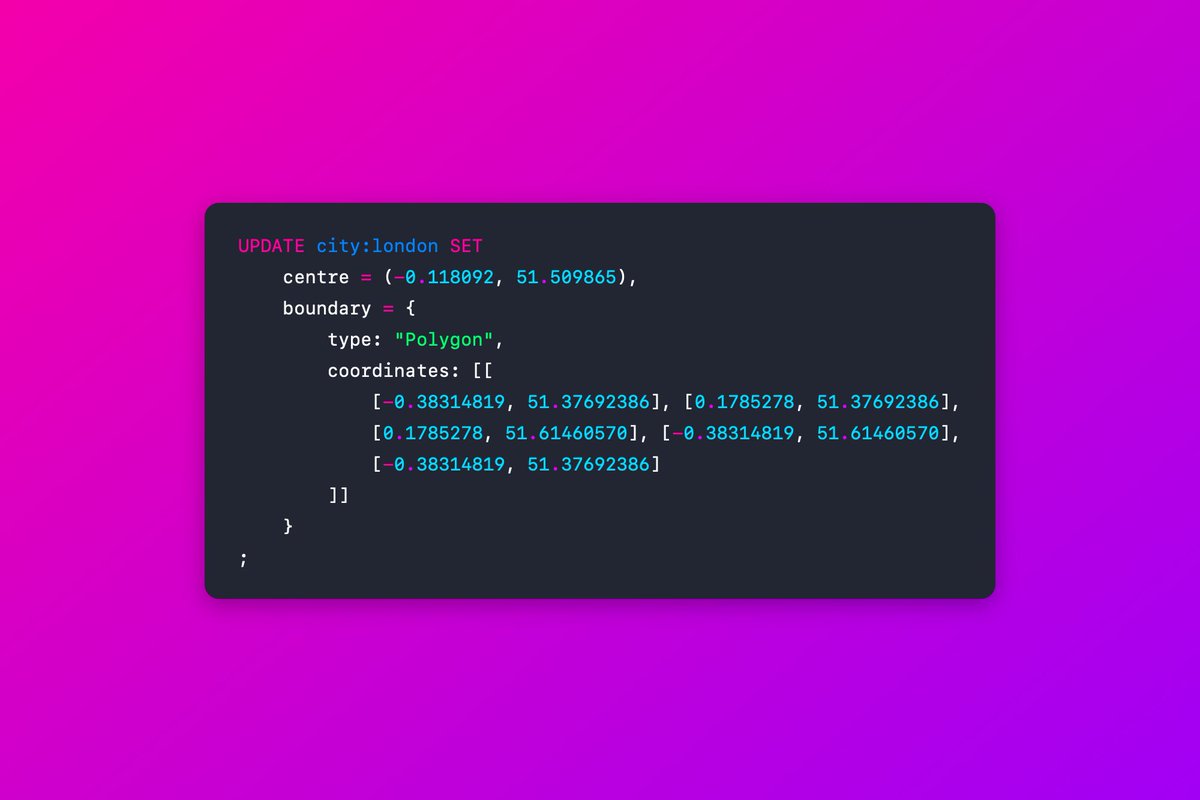 Store and query 📍🗺 geographical #GeoJSON #data directly in the #database.

<a href="/SurrealDB/">SurrealDB</a> is designed to be flexible to use for all developers👌.

Simplify your app development with #SurrealDB.

#cloud #opensource #rust