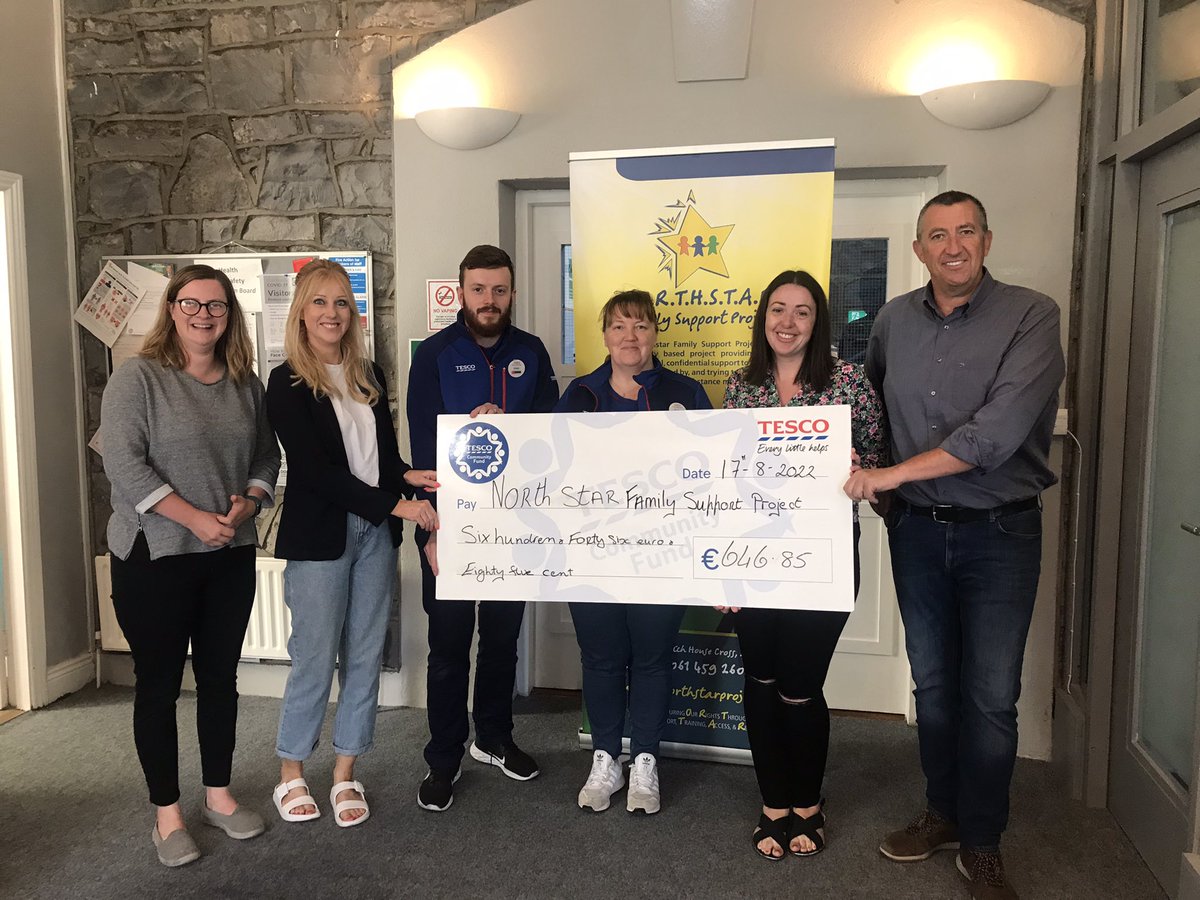 Northstar Family Support Project (@northstarfamil1) on Twitter photo Huge thank you to <a href="/TescoIrl/">Tesco Ireland</a> and the Tesco team in Roxboro, Limerick for supporting Northstar Family Support Project with the #tescocommunityfund Thanks for supporting Northstar with your blue tokens! Huge thank you to <a href="/TescoIrl/">Tesco Ireland</a> and the Tesco team in Roxboro, Limerick for supporting Northstar Family Support Project with the #tescocommunityfund Thanks for supporting Northstar with your blue tokens!