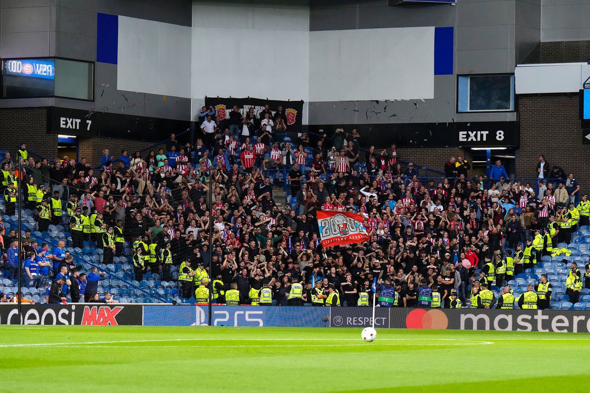 The team showed great spirit at Ibrox. Thank you to our traveling fans for the amazing support. See you next week in Eindhoven!