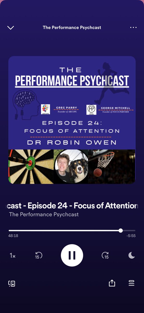 Great morning listening to <a href="/RobinOwenPsych/">Robin Owen</a> <a href="/GeorgeMBases/">George Mitchell</a> on the performance psychcast! Love the take away that anxiety can be your hidden superpower 🦸‍♀️ 👏
