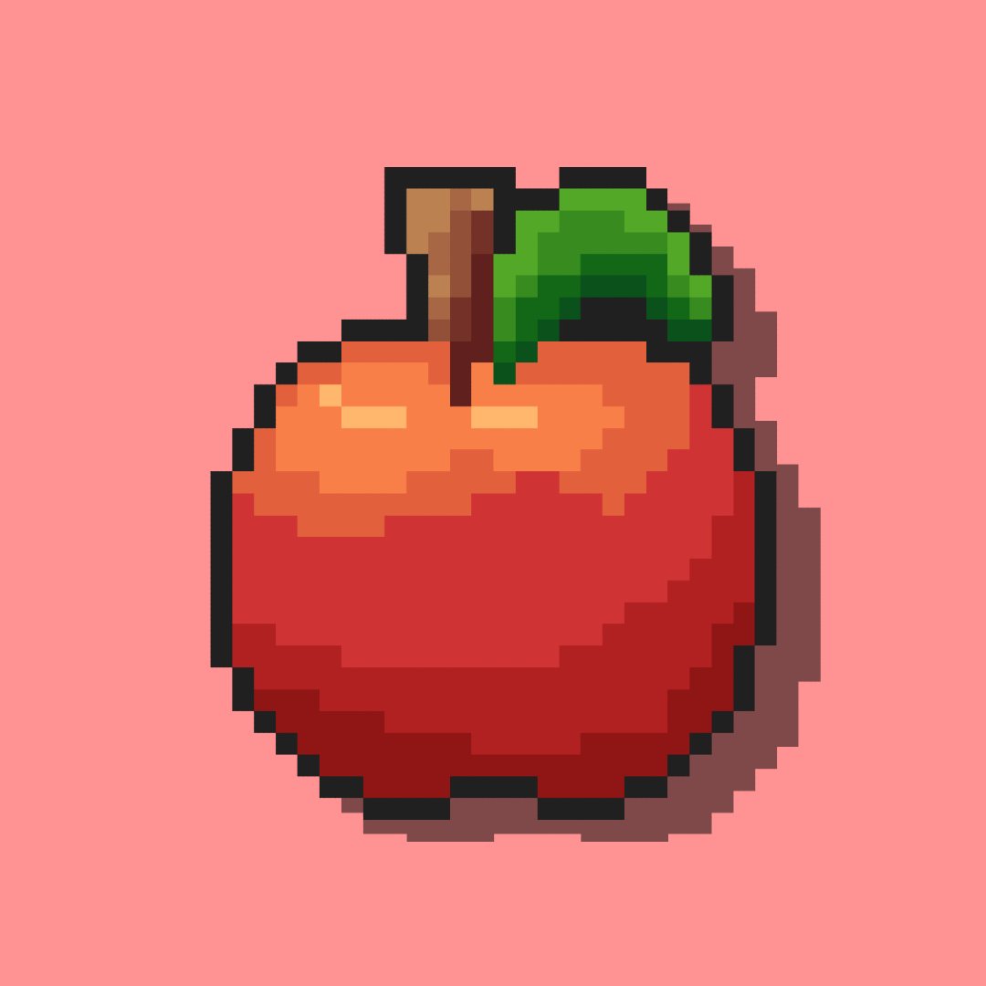 calisthen_27's tweet photo. #pixelart #aesprite #Apple #items https://t.co/pYnRgJDsQ6