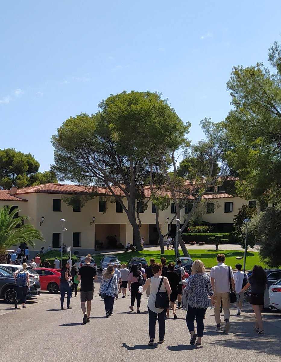 MicroBioMin's tweet photo. Memorable talks and exchanges at the GRC Biomineralization in Castelldefels, Spain! Daniel Chevrier is sharing his work on magnetotactic bacteria and magnetite formation @dan_chevrier https://t.co/VCma6M8KXU