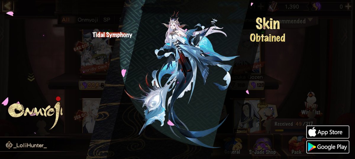 #Onmyoji# I got a brand new rare skin! Check it out and try your luck!