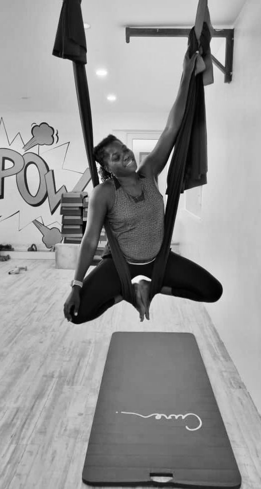 lotus_elder's tweet photo. There is a beauty In trying new things and learning to play again. Sometimes adulting has us forgetting that we are just big children who loved hanging upside down once. @elainedd4 we thank you for the aerial@yoga experience! #Trysomething new #upsidedown chronicles https://t.co/JdvZQ7UQu7