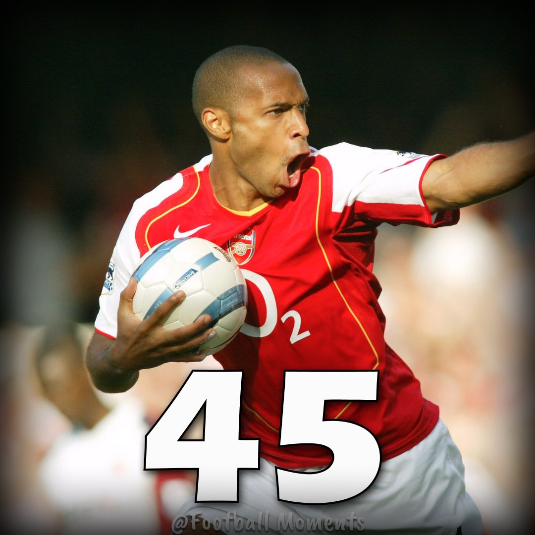 Happy 45 Birthday King/Igwe Thierry Henry   Arsenal Legend invincible EPL 