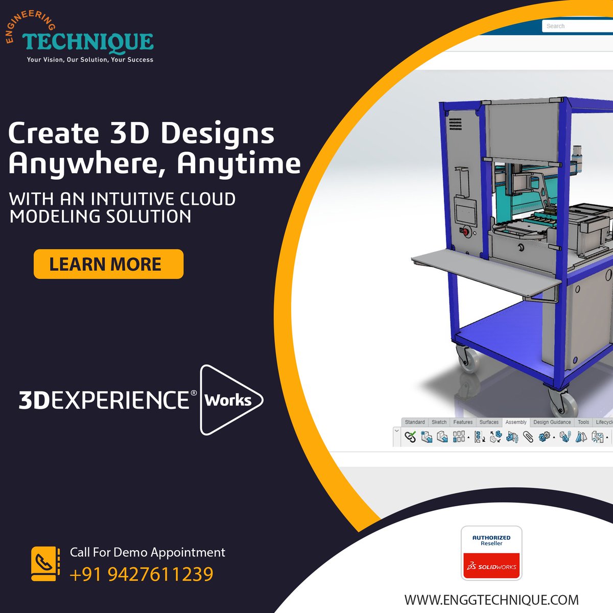 engg_technique's tweet photo. Discover 3D Creator, a 3D Modeling Solution, where you can easily collaborate to deliver innovative products faster. https://t.co/QDbTOvXMwF
#3dcreator #3dmodeling #solidworks #3dexperience #cad #design #3ddesign #3dexperienceworks #solidworksreseller #engineeringtechnique https://t.co/2IYIe9mqZ2