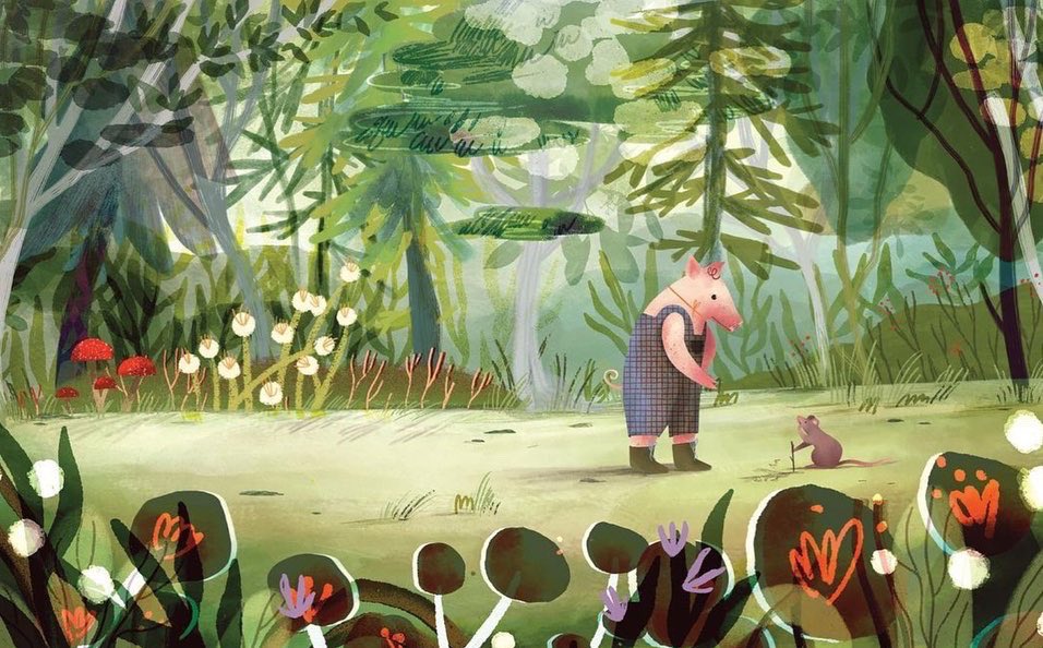 TheMagpieAgency's tweet photo. Look at these beautiful illustrations by Bianka Törökova for Pitypang Kiadó 
Author: Barnabás Kovács | A nagy szökés (The Big Escape) 📚 https://t.co/RERFpTL8Df