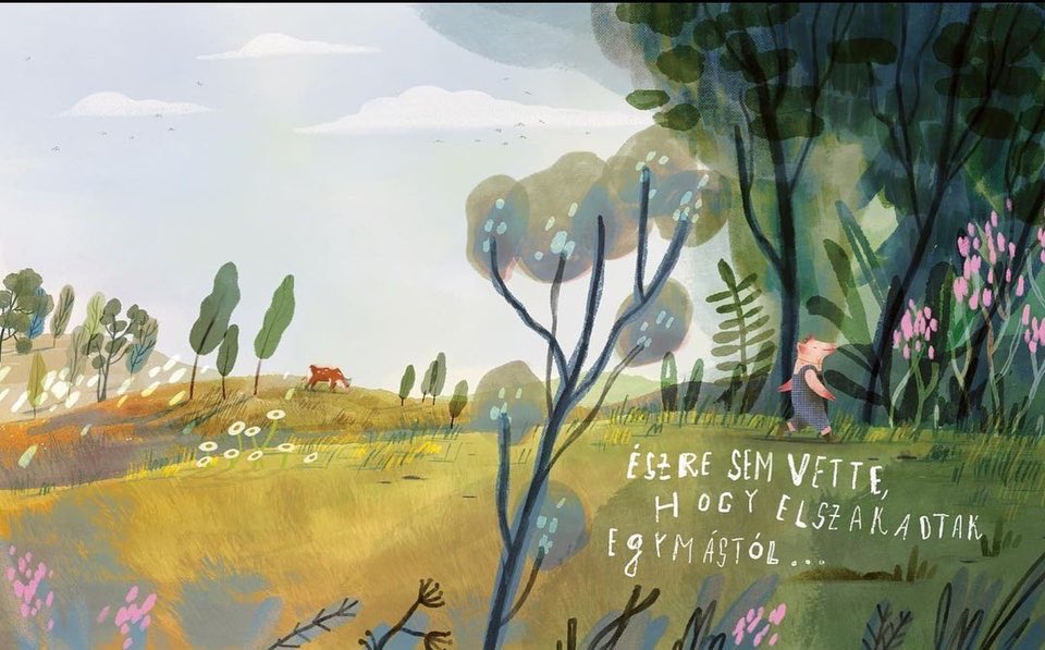 TheMagpieAgency's tweet photo. Look at these beautiful illustrations by Bianka Törökova for Pitypang Kiadó 
Author: Barnabás Kovács | A nagy szökés (The Big Escape) 📚 https://t.co/RERFpTL8Df