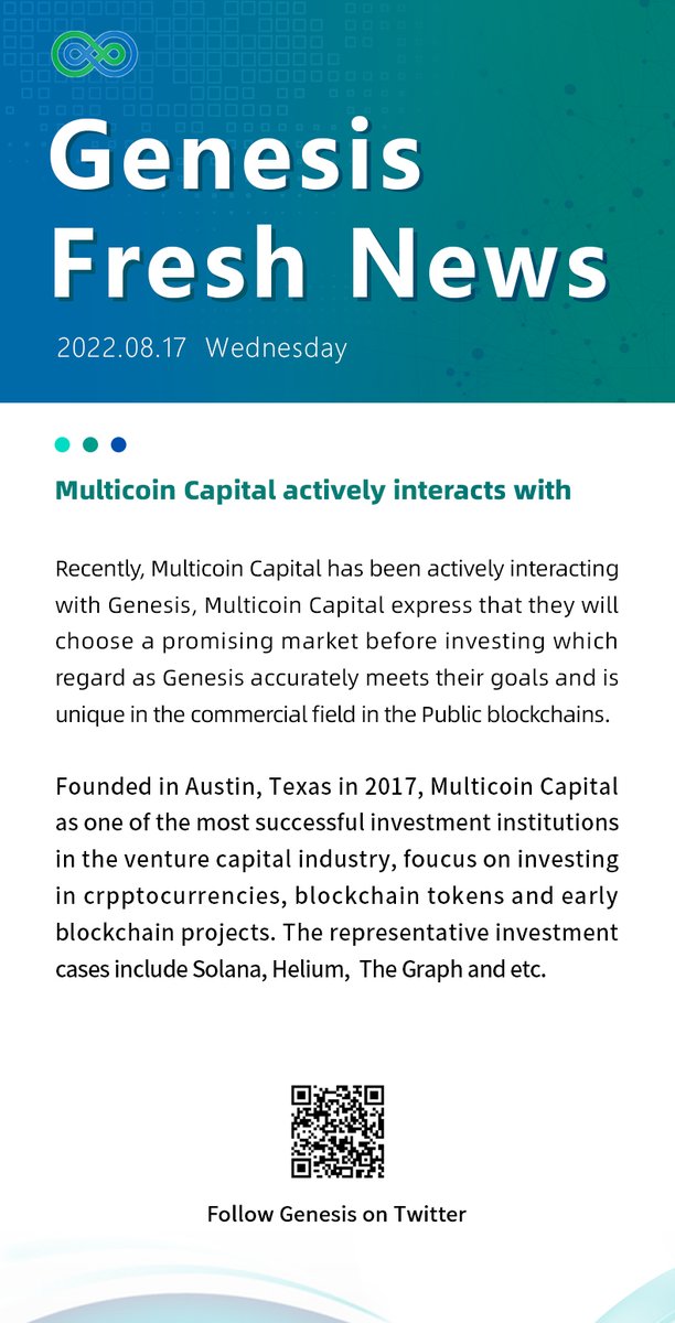 Genesis Public Blockchain tweet media