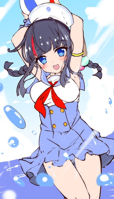 セーラーとてもかわいい落書き 