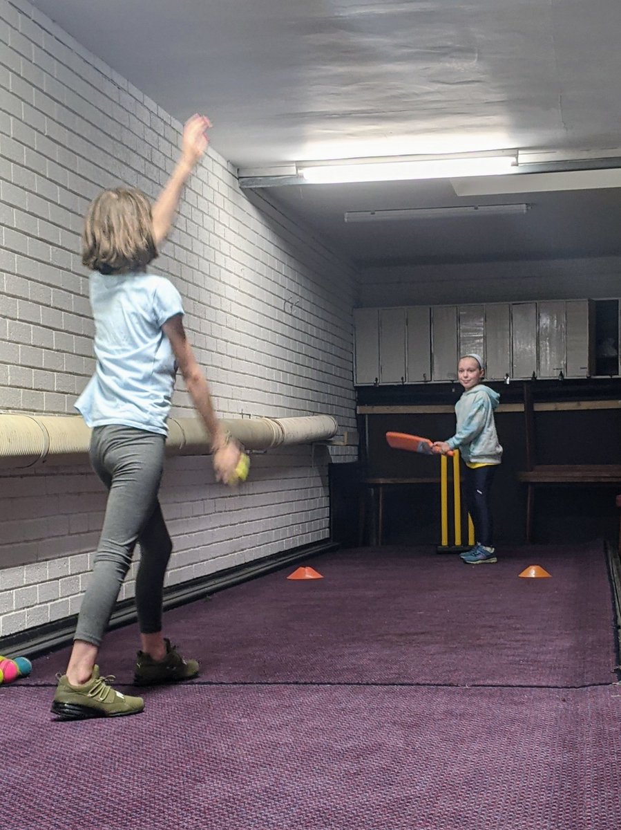 The weather had other ideas for our girls open evening <a href="/HambrookCC/">HambrookCricket Club</a> so we adapted!🏏 It was great to see so many come and give cricket a go! Follow-up girls session at 6pm on Friday when the weather should be better 🤞 #cricket #wegotgame #hergametoo <a href="/GlosCricketFdn/">Gloucestershire Cricket Foundation</a> <a href="/Laucp1985/">Laura</a>