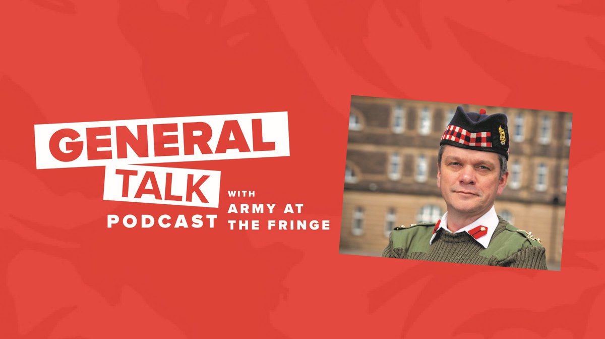 Our latest General Talk podcast celebrates #EdFringe's 75th Anniversary and features @ArmyatTheFringe.
 
In a lively conversation, host Harry Bucknall talks to Brigadier Ben Wrench and his creative team about their new festival productions.

Full episode➡️bit.ly/3K1d5EW