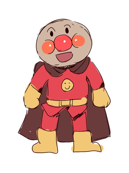 これは2021年の園田の誕生日に描いたアンパンマンです 