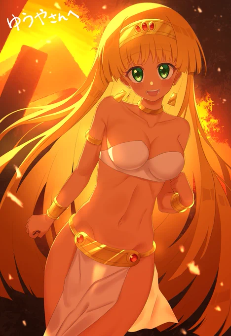 skebのご依頼でパチスロ秘宝伝シリーズのクレアを描かせていただきました。ありがとうございました! 