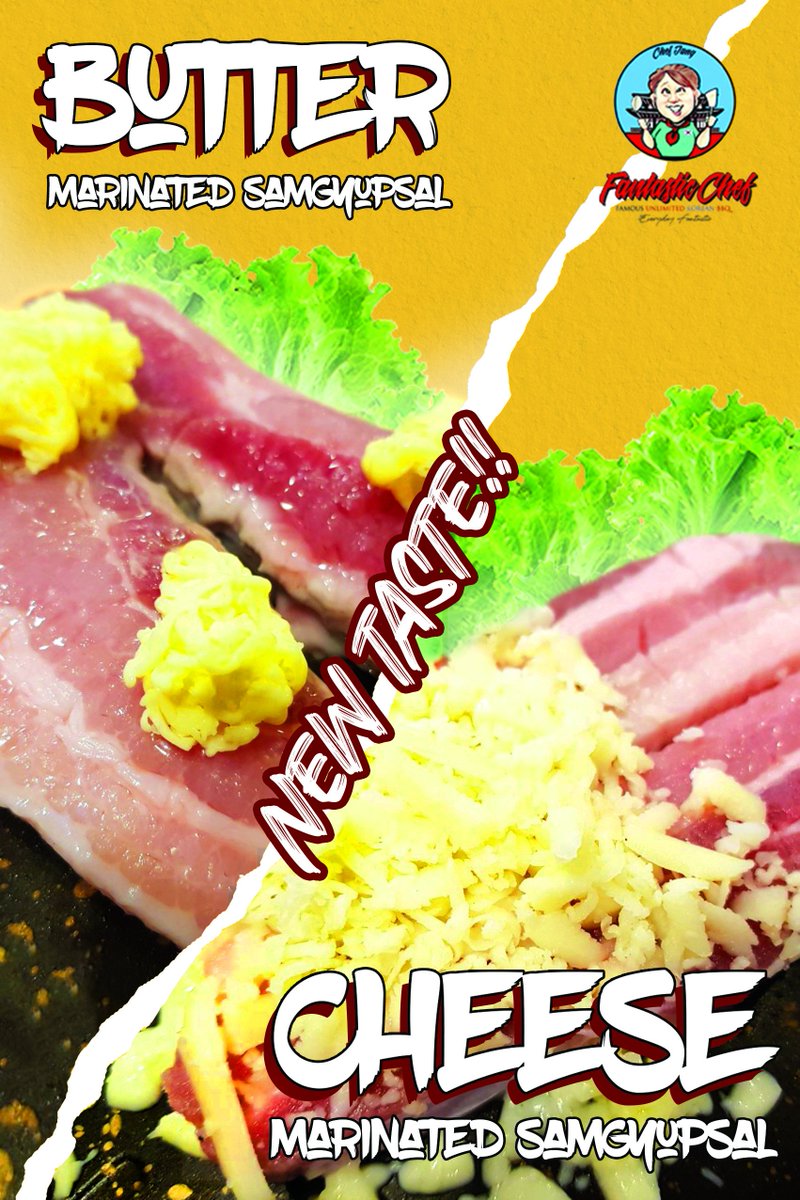 FantasticChef_'s tweet photo. 🧀When life is bright,you can say CHEESE 
🧈 When life is better,it's got to be BUTTER🥳🎙Meet the newest #FantasticChefMeats selections! It's Cheese Samgyupsal and butter Samgyupsal! 📲Do not crave, reserve your dining NOW! ☎️:0936 9718552📍: 1F, 590 Remedios Circle #Fantastic https://t.co/2fQuarYkO7