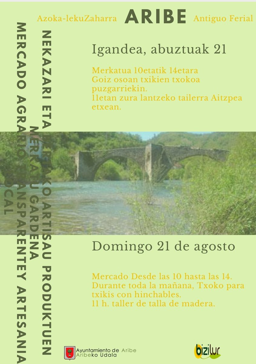 Mercado agrario transparente y artesanía local / Nekazari eta bertako artisau produktuen merkatu gardena