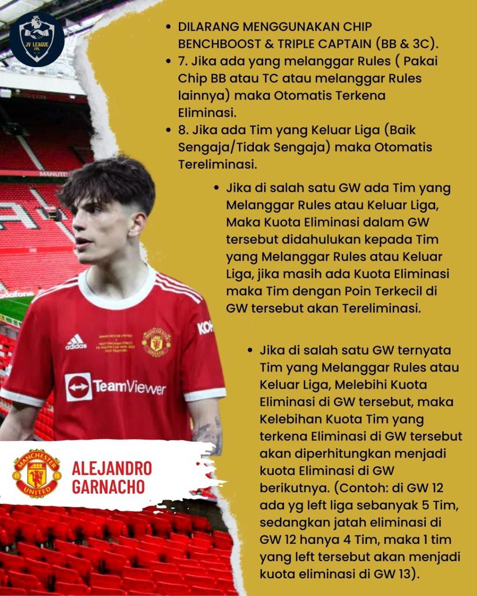 Here We Go! 17.17!🚨🚨

🏆#JVLeagueAcademy 2022/2023🏆
- Follow twitter <a href="/jvleague_id/">JV LEAGUE 🇮🇩</a> 
- Retweet &amp; Like Tweet ini.
- Registrasi via DM.
- PERHATIKAN TIMELINE!
- Reward &amp; Another Detail, cek Poster.
- Start: GW 4

⛔️Deadline Registrasi: 21 Agustus 2022, 24.00 WIB⛔️
Cc: <a href="/pisangij01/">FPL Liga Pisangijo</a>