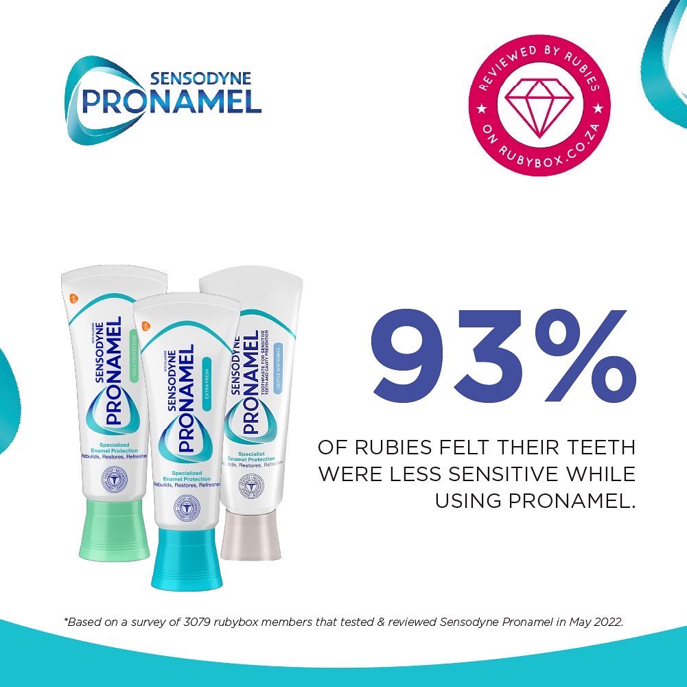 rubybox_beauty's tweet photo. Protect your teeth against acid and cavities, rebuild enamel strength and relieve sensitive teeth with Sensodyne Pronamel! Have you tried it? 🦷🪥
#rubyboxsensodynepronamel #hellopronamel #goodbyeweakenedenamel #iswhatyoueateatingyourenamel https://t.co/lTM49ilhQH