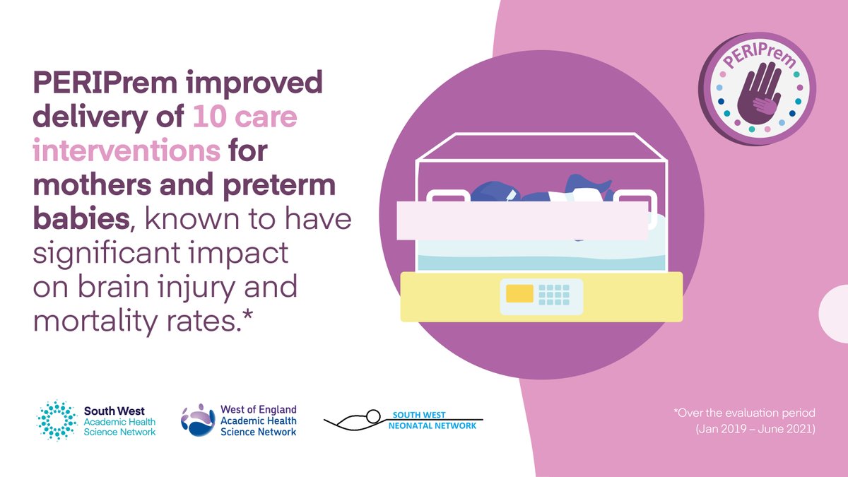 A new evaluation of <a href="/peri_prem/">PERIPrem</a> in <a href="/BMJOpenQuality/">BMJ Open Quality</a> demonstrates how this ambitious project – in partnership with @WEAHSN @sw_ahsn and @swneonatal - is ensuring more mothers and premature babies are receiving lifechanging care interventions. 

Read more: weahsn.net/news/new-evalu…
