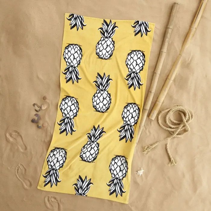 linenslimited's tweet photo. Have you seen our product of the month yet?

This month's spotlight product is the... Pineapple Elephant Tupi Pineapple 100% Cotton Beach Towel! 🍍

https://t.co/2eMdSolFW4

#ProductOfTheMonth https://t.co/YhOBH0UaLg
