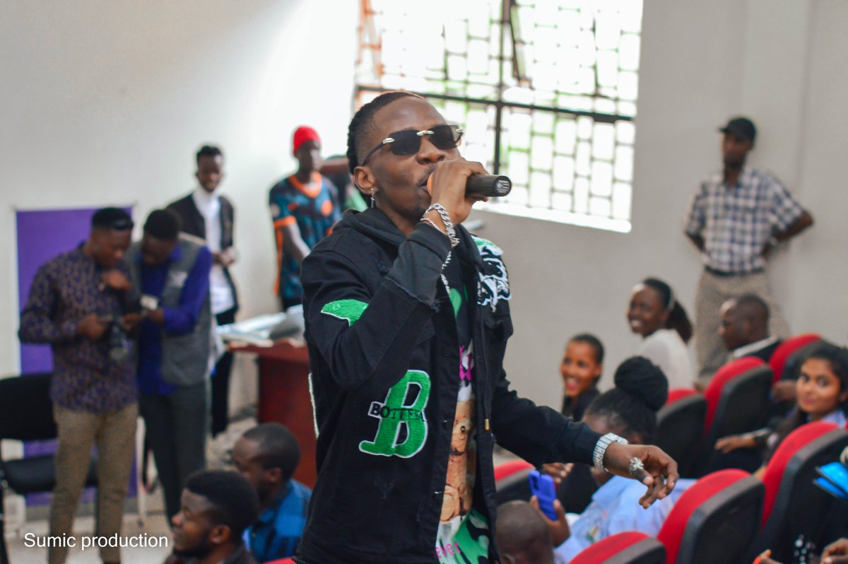 SumicPro's tweet photo. Artist: Baza Baza hitting up with more vibes at the International Youth Day Celebrations at MUBS Main Campus
#FlashBackFirday
#SumicProductions
#InternationalYouthDay2022 https://t.co/UTWTqVjgNd