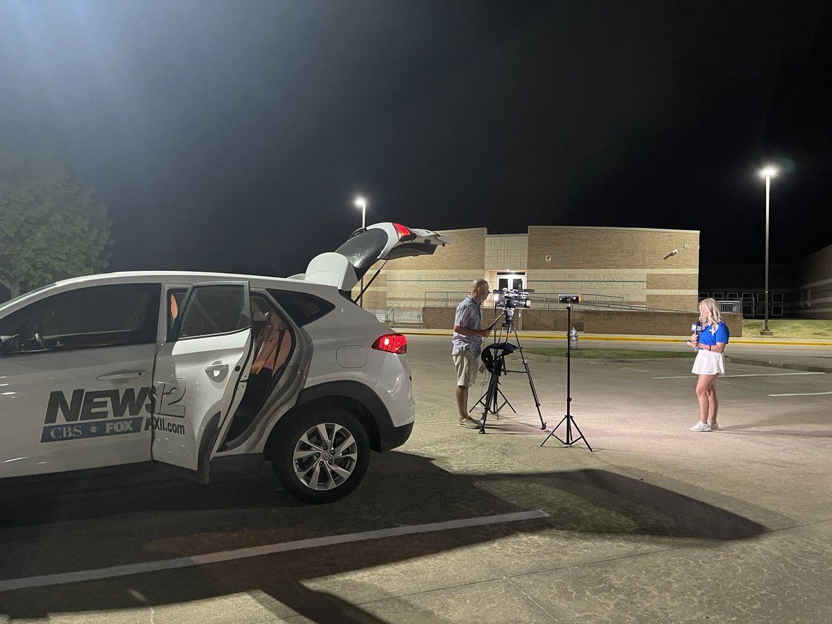 First Day of School for <a href="/ShermanISD/">Sherman ISD</a> with <a href="/Kylee_dedmon8/">Kylee Dedmon</a> and @KXIITV!