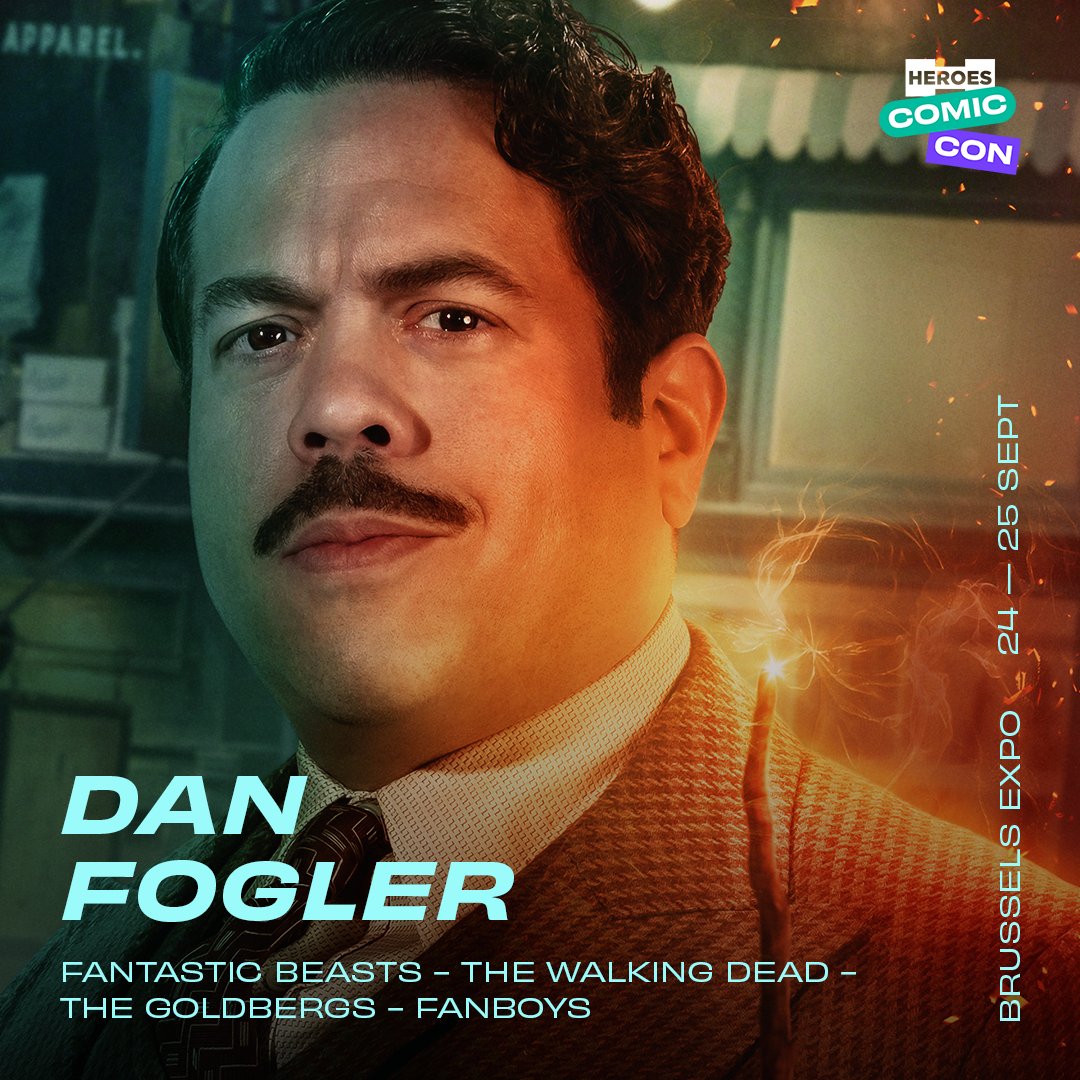 HeroesWorldBE's tweet photo. 📣⭐️ #DanFogler is coming to Heroes Comic Con!
🧙 Jacob Kowalski in #FantasticBeasts
💀 Luke in #TheWalkingDead
🩸 Franklin in #Hannibal
⚡️ #TheOffer #GoodLuckChuck #Fanboys #TheGoldbergs and #BallsofFire
24-25 SEPT
Brussels Expo
🎟https://t.co/sPfhVyHMXJ https://t.co/NtLsfA7rnb